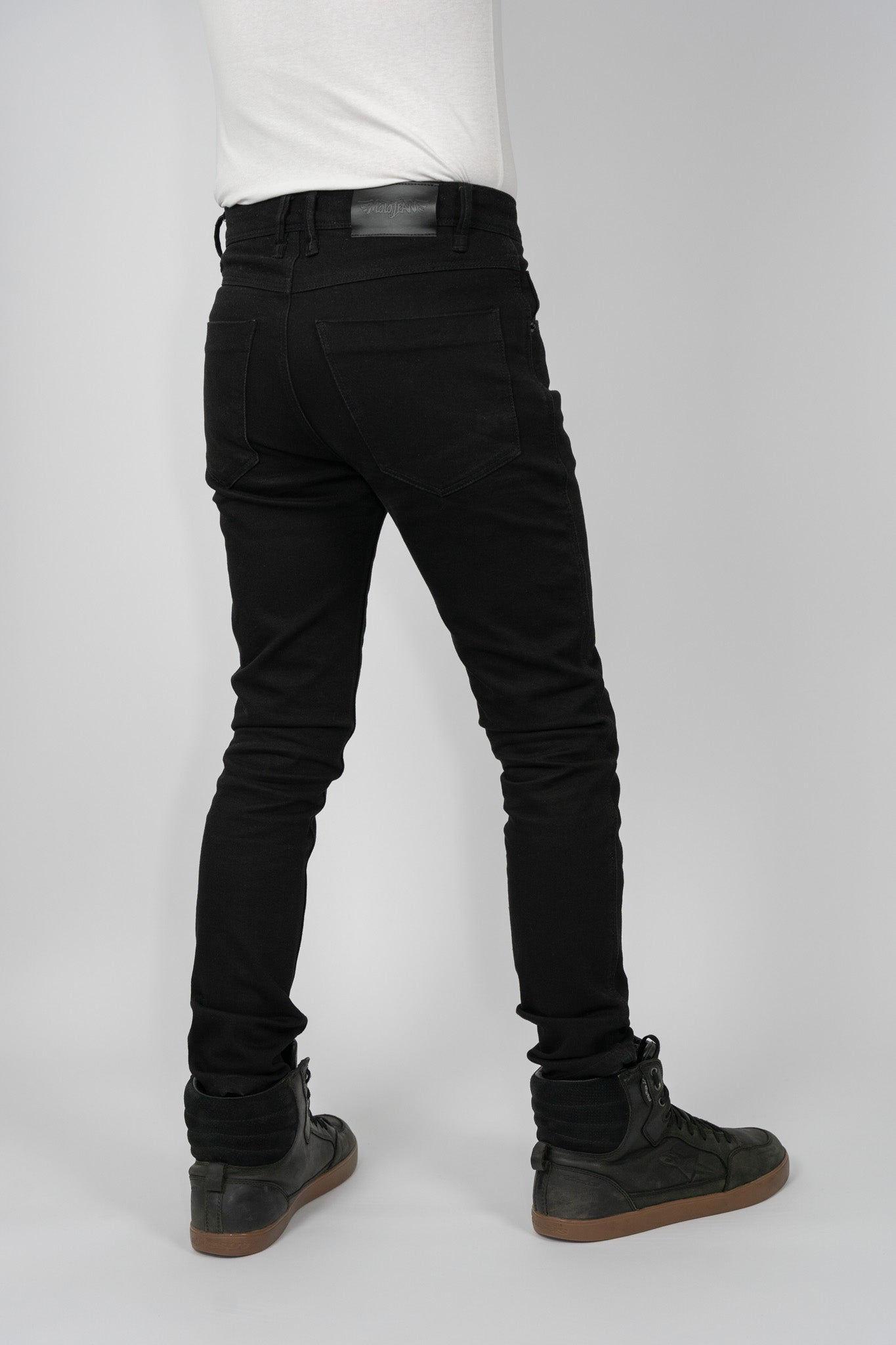 Mens Skinny Black – MotoJean - Main Image